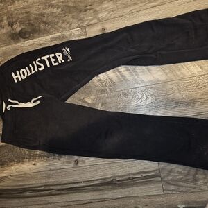 Hollister Kids Charcoal Joggers with White Accents